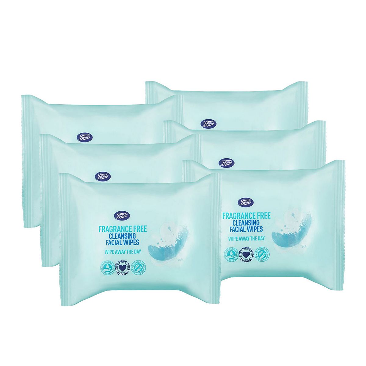 Boots Fragrance Free Cleansing Facial Wipes Bundle Beauty & Personal Care Boots   