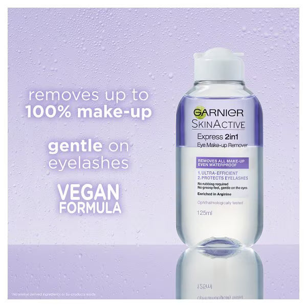 Garnier Skin Naturals eye makeup remover 125ml, UK version