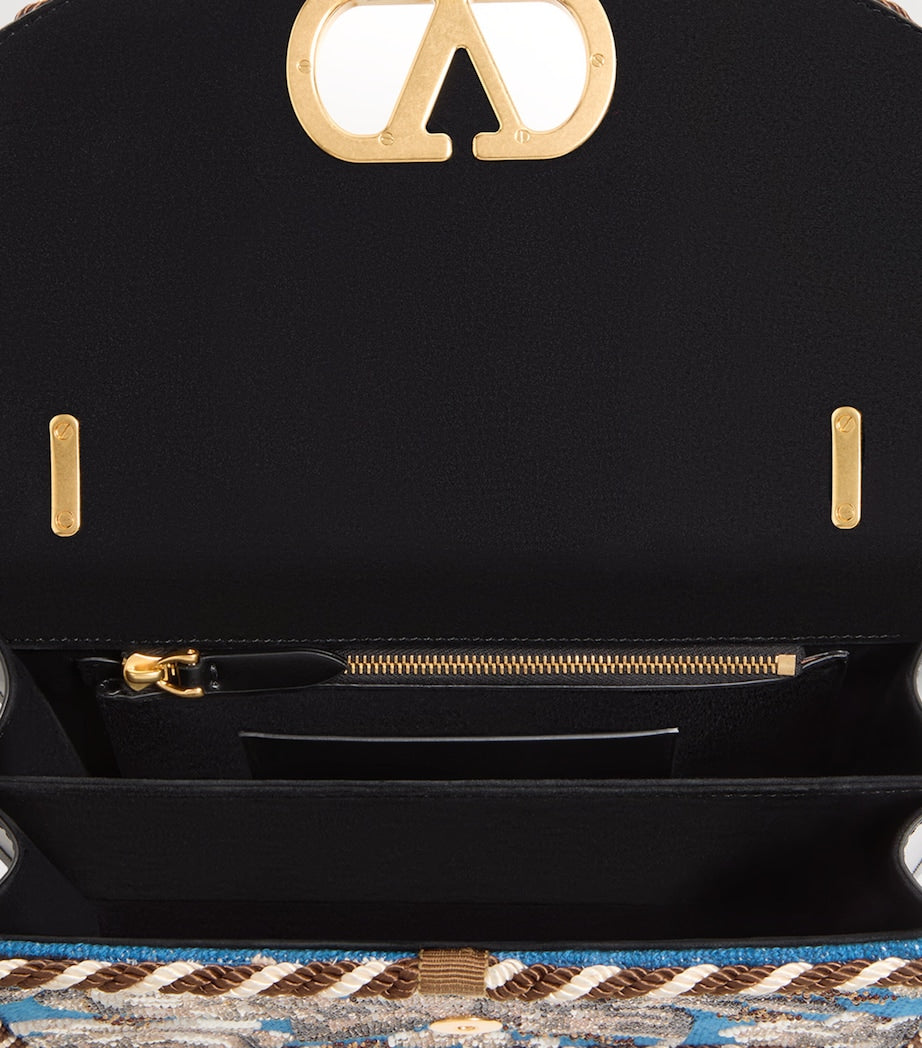 Valentino Garavani silk embellished Vain shoulder bag, UK version