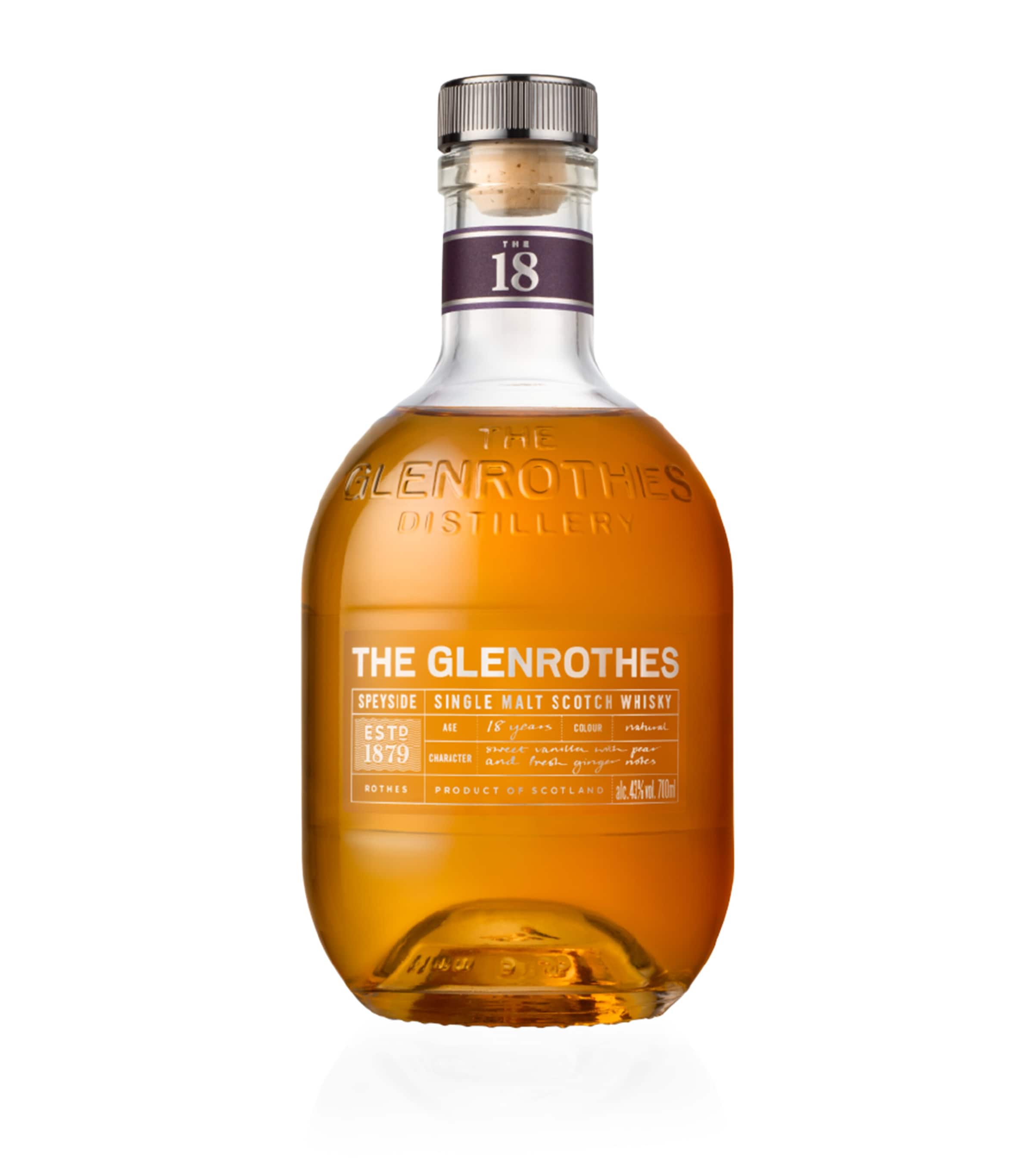 The Glenrothes 18 Year Old single malt Scotch whisky 70cl (British brand)
