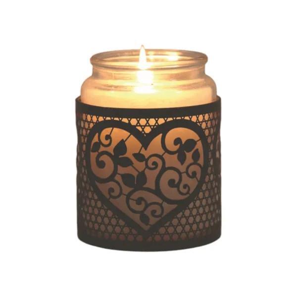 Aroma 3 in 1 tealight holder wax melt burner black heart, imported from the UK