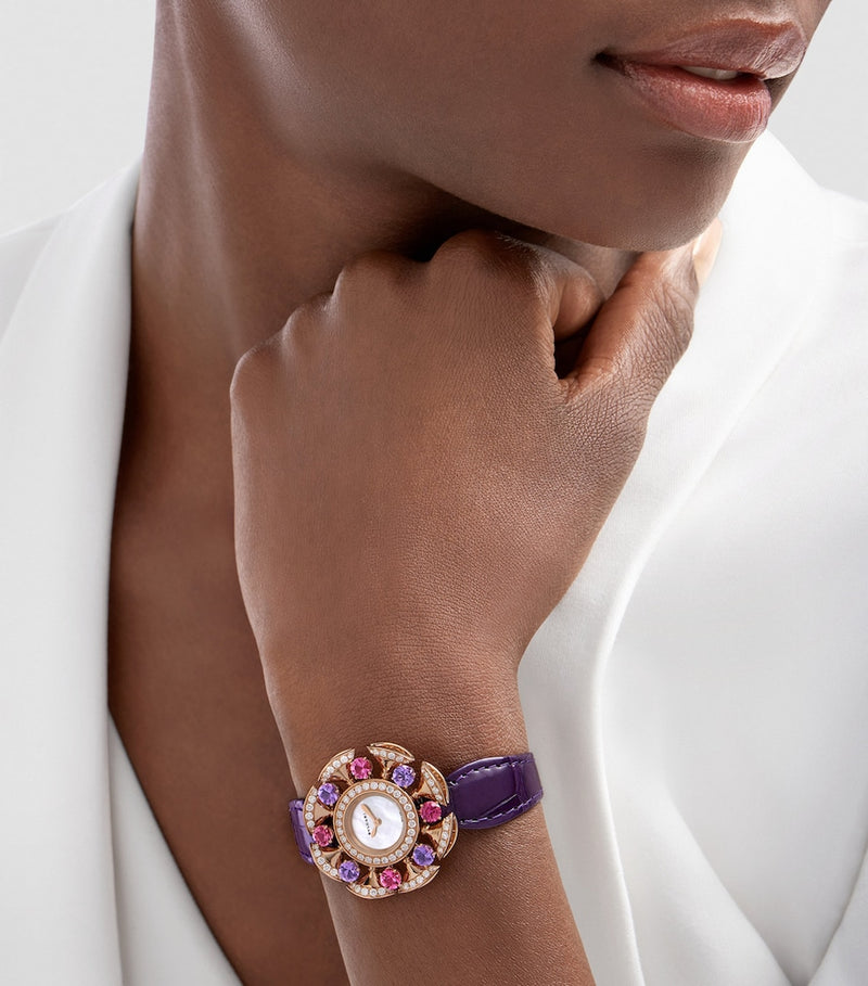 Bvlgari Divas' Dream watch rose gold diamonds 33mm - British product