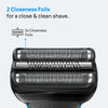 Braun Series 3 electric shaver black blue, imported from the UK