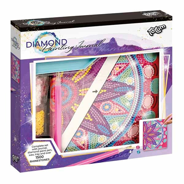 Totum Diamond Paint Notebook Flower Mandala Pink, UK version