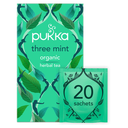 Pukka Organic Three Mint Tea Bags x 20 All tea Sainsburys   