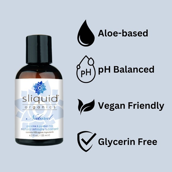 Sliquid lubricant Organic Natural 125ml British product