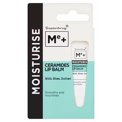Superdrug Me+ Ceramides Lip Balm with Shea Butter Smooth Non Sticky Tube- Buy online at McGrocer