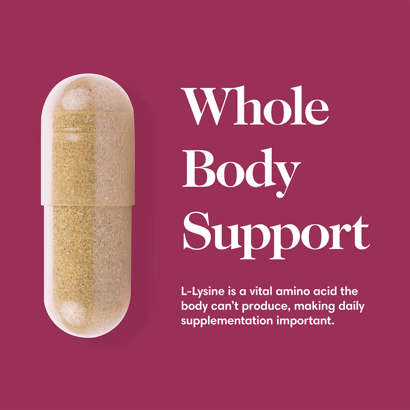 One Nutrition L-Lysine supplement 60 capsules, imported from the UK