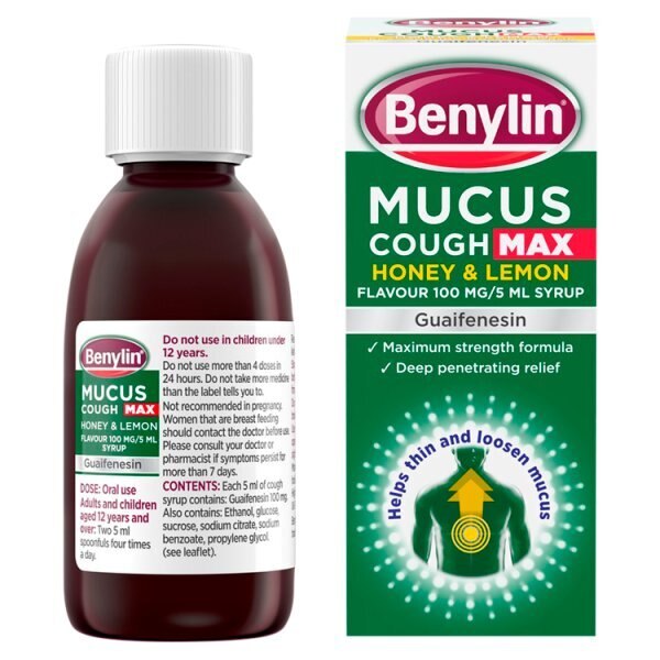 Benylin Mucus Max Honey and Lemon 150ml GOODS Superdrug   