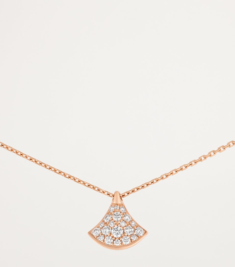 Bvlgari Divas' Dream rose gold diamond pendant necklace - British product