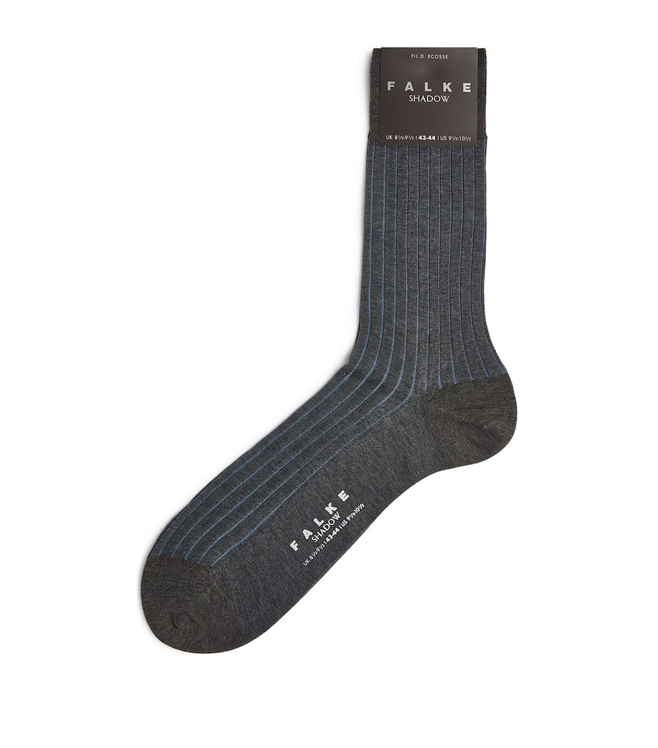 Falke Fine Shadow socks with colour-mix weave, imported from the UK