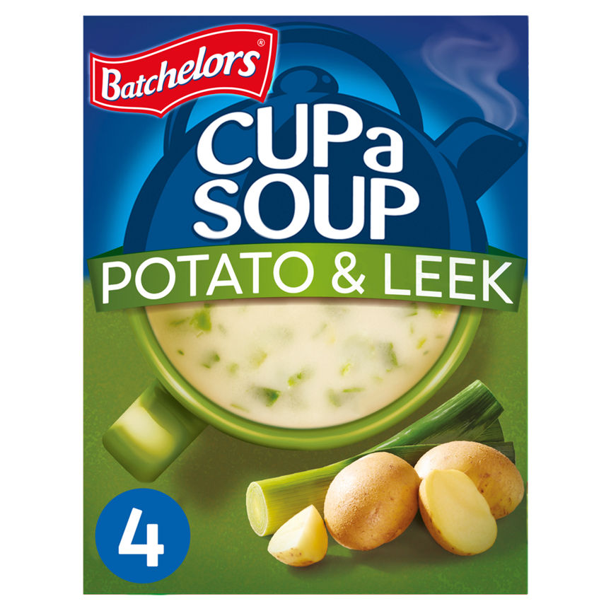 Batchelors Cup a Soup Potato & Leek 4 Instant Soup Sachets GOODS ASDA   