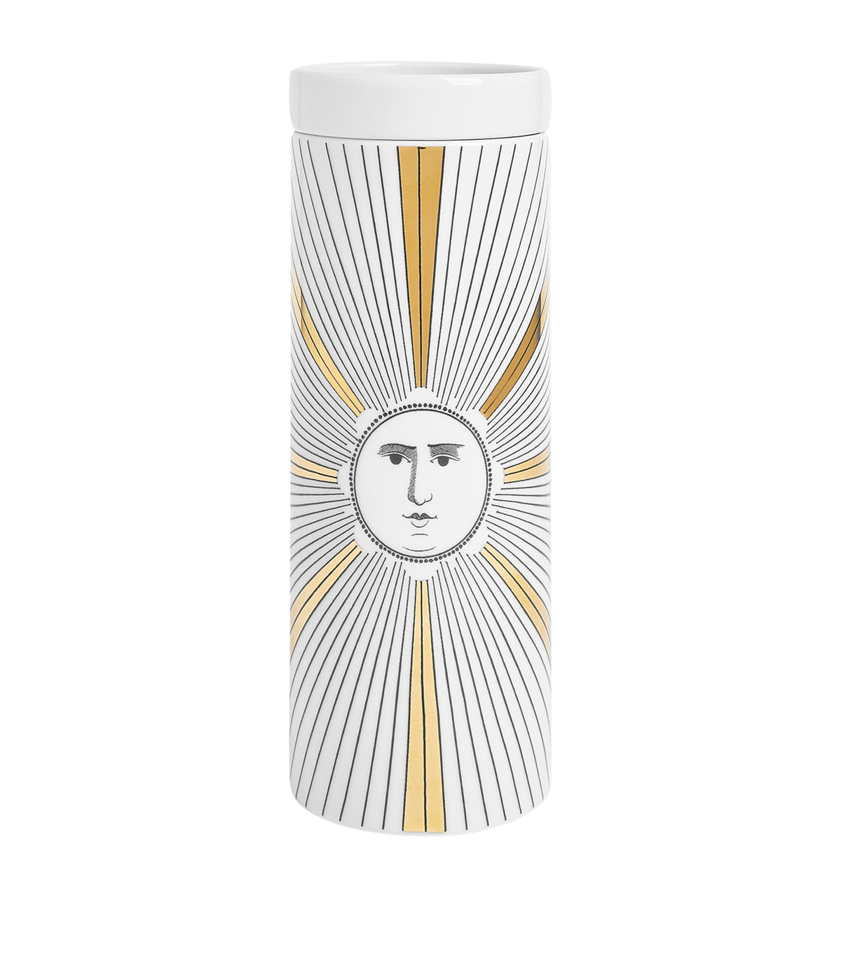 Fornasetti Tall Soli pillar candle 800g - British product