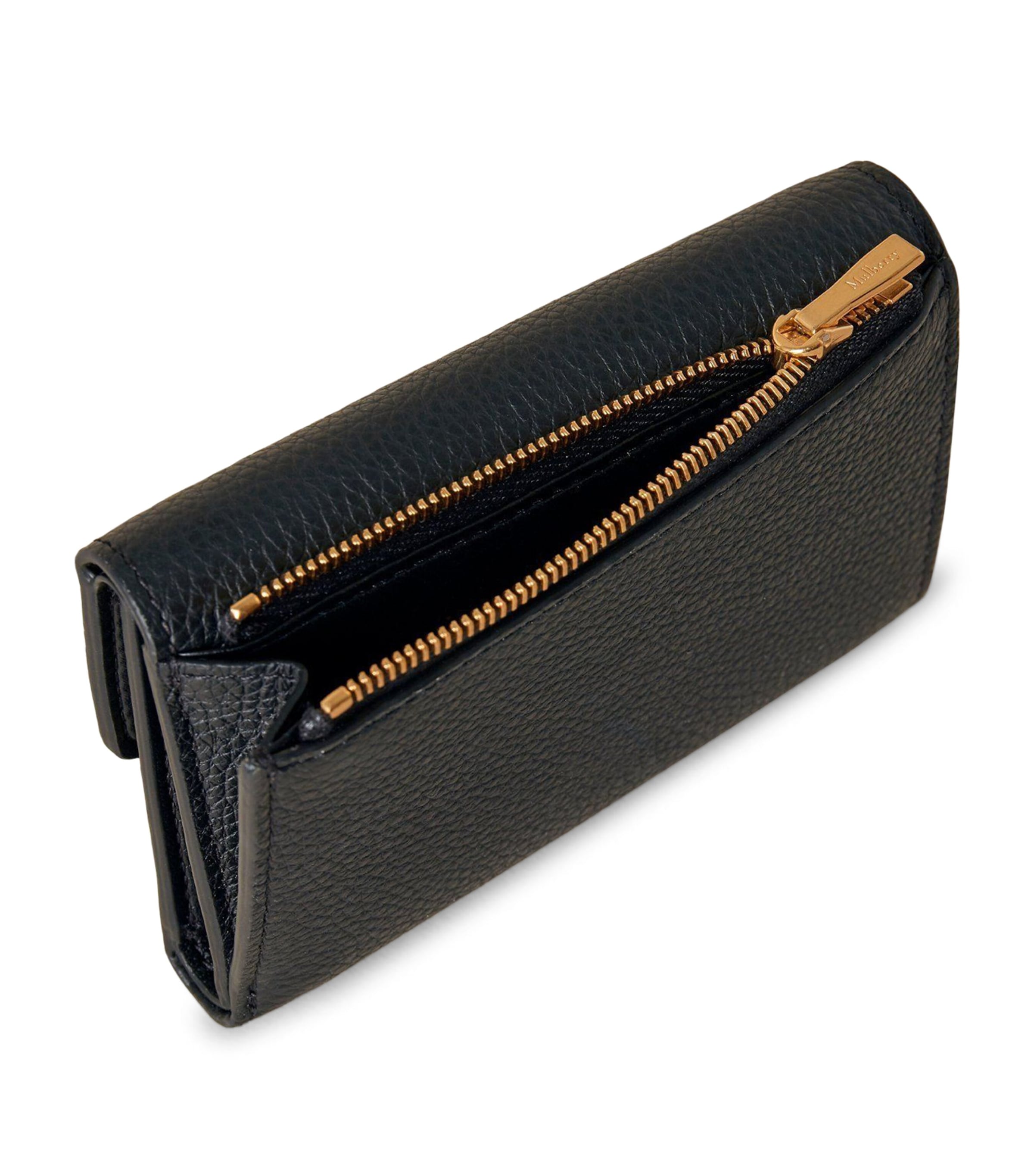 Mulberry Darley folded leather wallet with gold hardware, imported from the UK