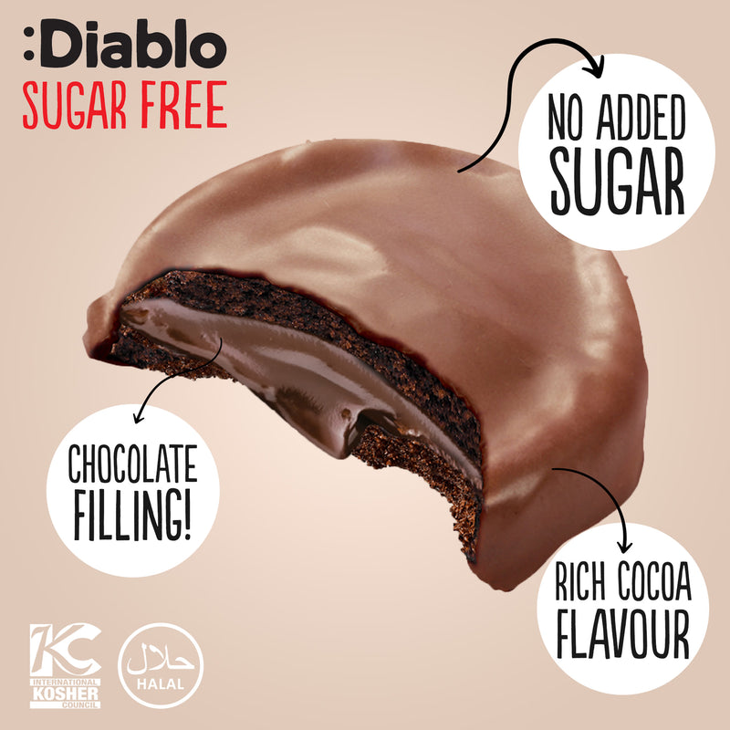 Diablo cookies and cream dark chocolate 128g pack, UK version