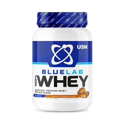 Holland & Barrett USN Blue Lab Whey Premium Protein Powder Chocolate Caramel 908g- Buy online at McGrocer