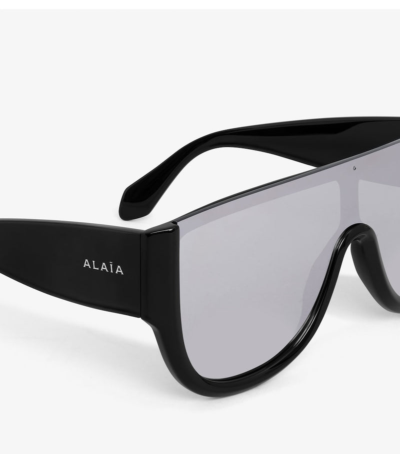 Alaïa oversized square sunglasses in acetate, imported from the UK