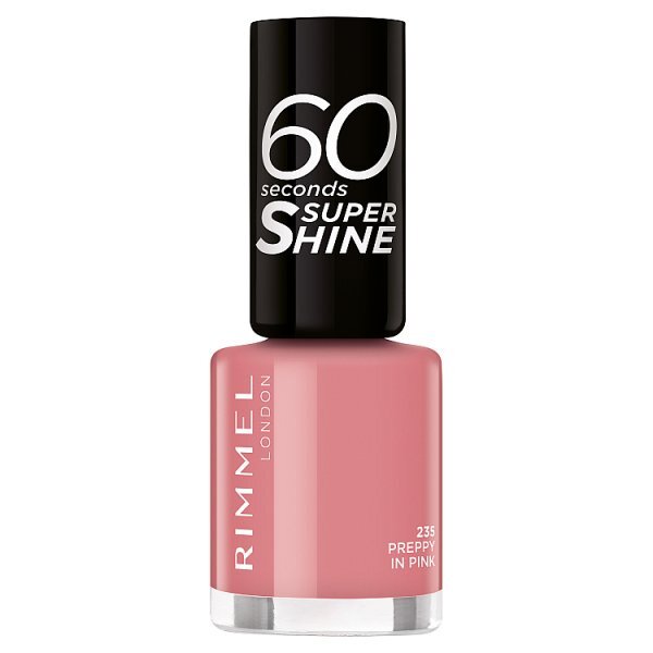 Rimmel Nail Polish 60 Sec 235 Preppy In Pink GOODS Superdrug   