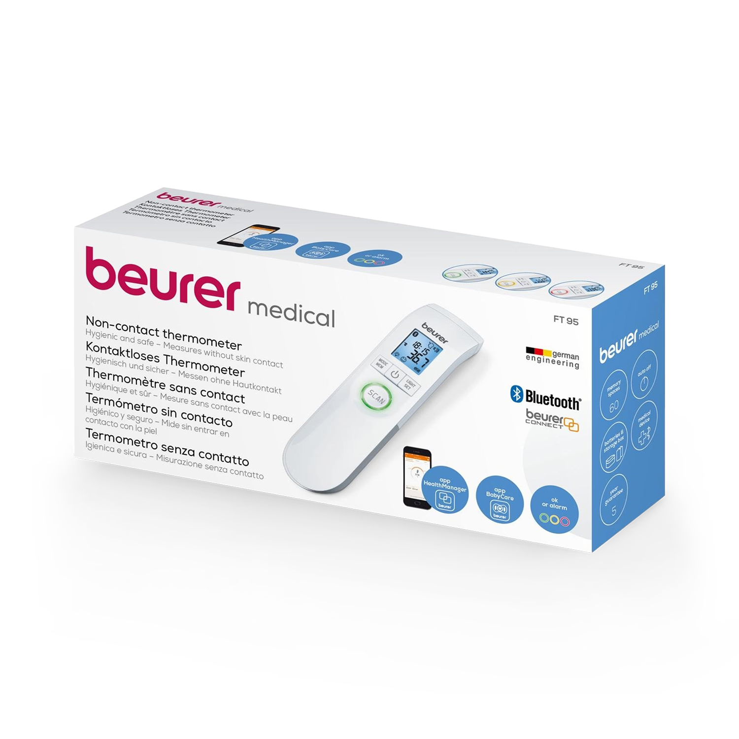 Beurer non-contact thermometer FT 95, UK version