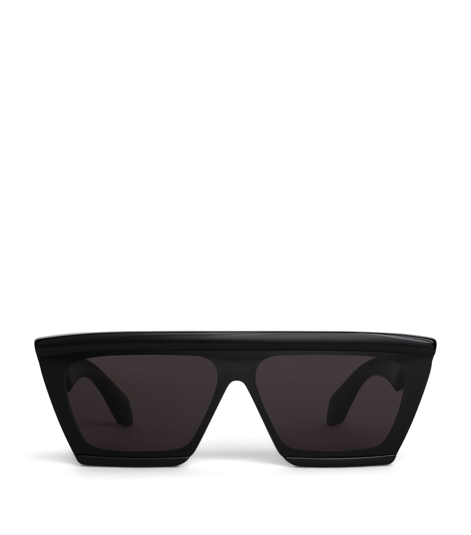 Alaïa Mask 69 acetate rectangle sunglasses, imported from the UK