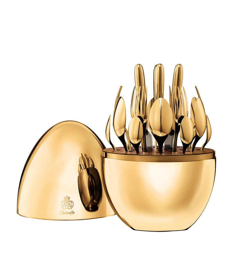 Christofle Mood Gold 24-piece cutlery set - British product