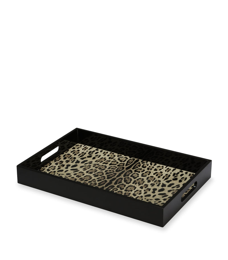 Dolce&Gabbana leopard print serving tray - British product