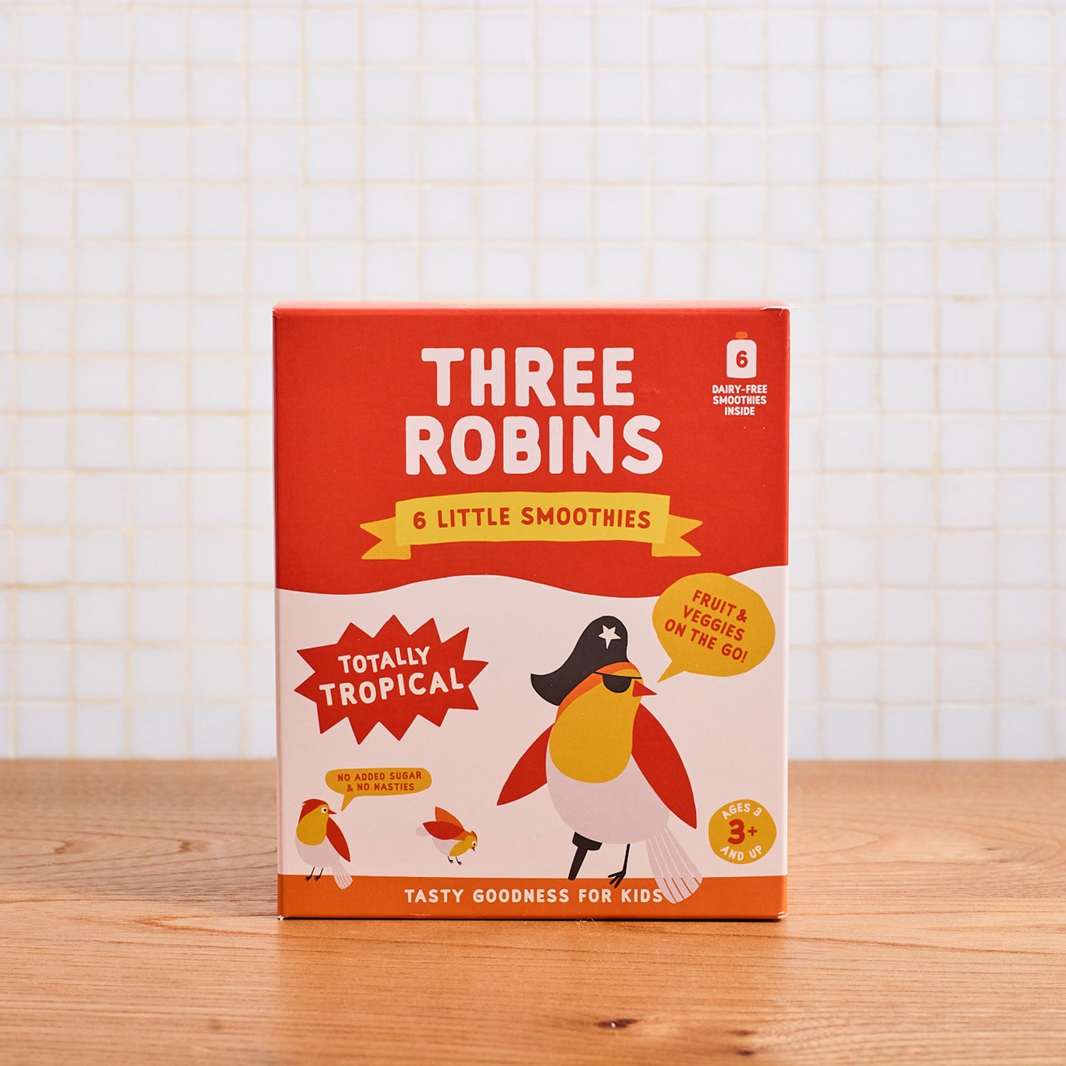 Three Robins Totally Tropical smoothie 6 pack - British product