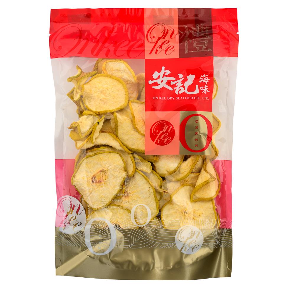 On Kee dried pear slices fruit snack, UK version
