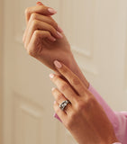 Boodles platinum diamond Waterfall ring (British brand)