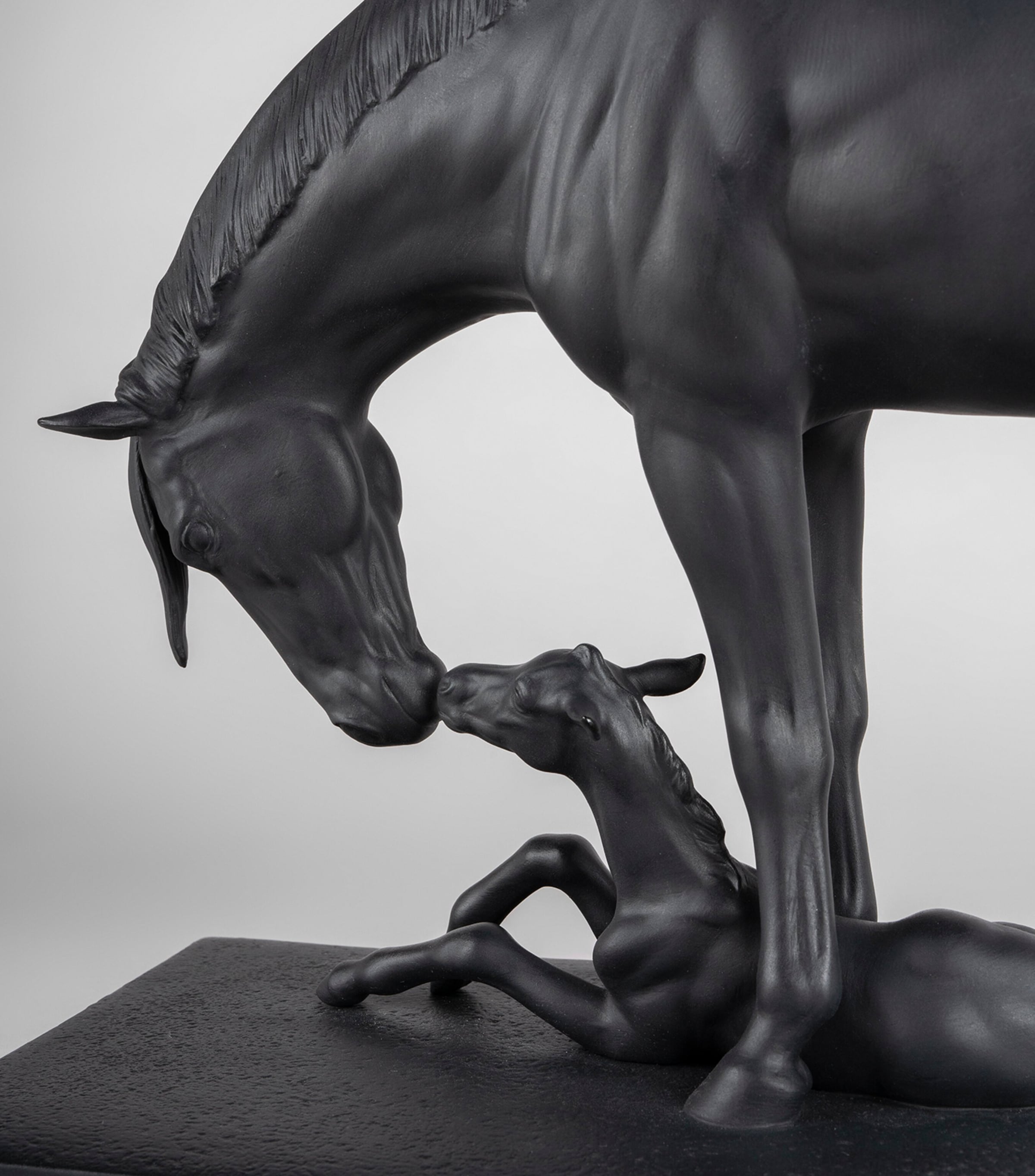 Lladró porcelain figurine of mare and foal, UK version