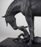 Lladró porcelain figurine of mare and foal, UK version