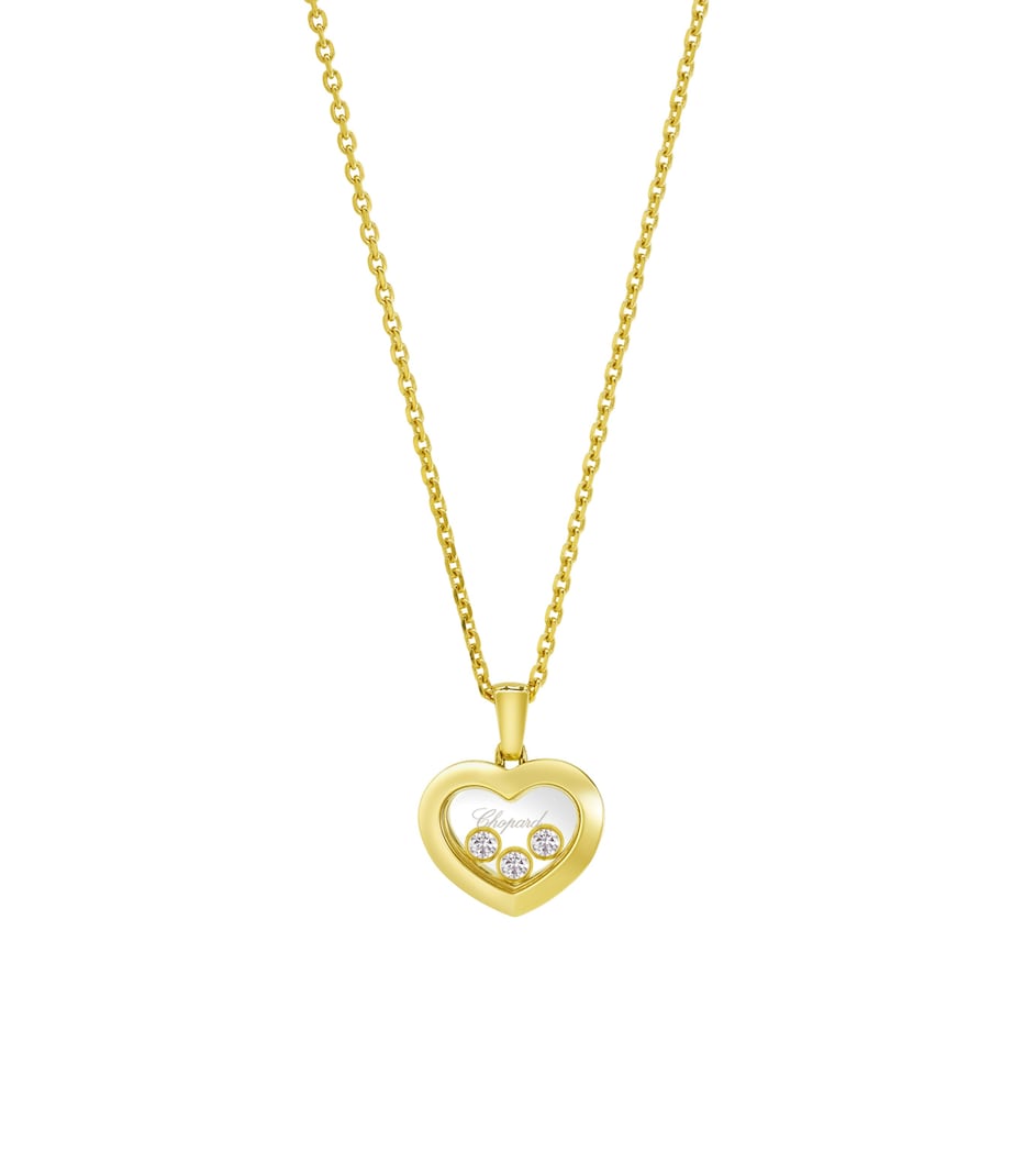 Chopard Happy Diamonds pendant necklace 18kt yellow gold, UK version