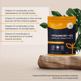Nutravita Vitamin D3 K2 180 tablets - British product