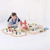 Bigjigs Rail Road & Rail Train Set GOODS Superdrug   