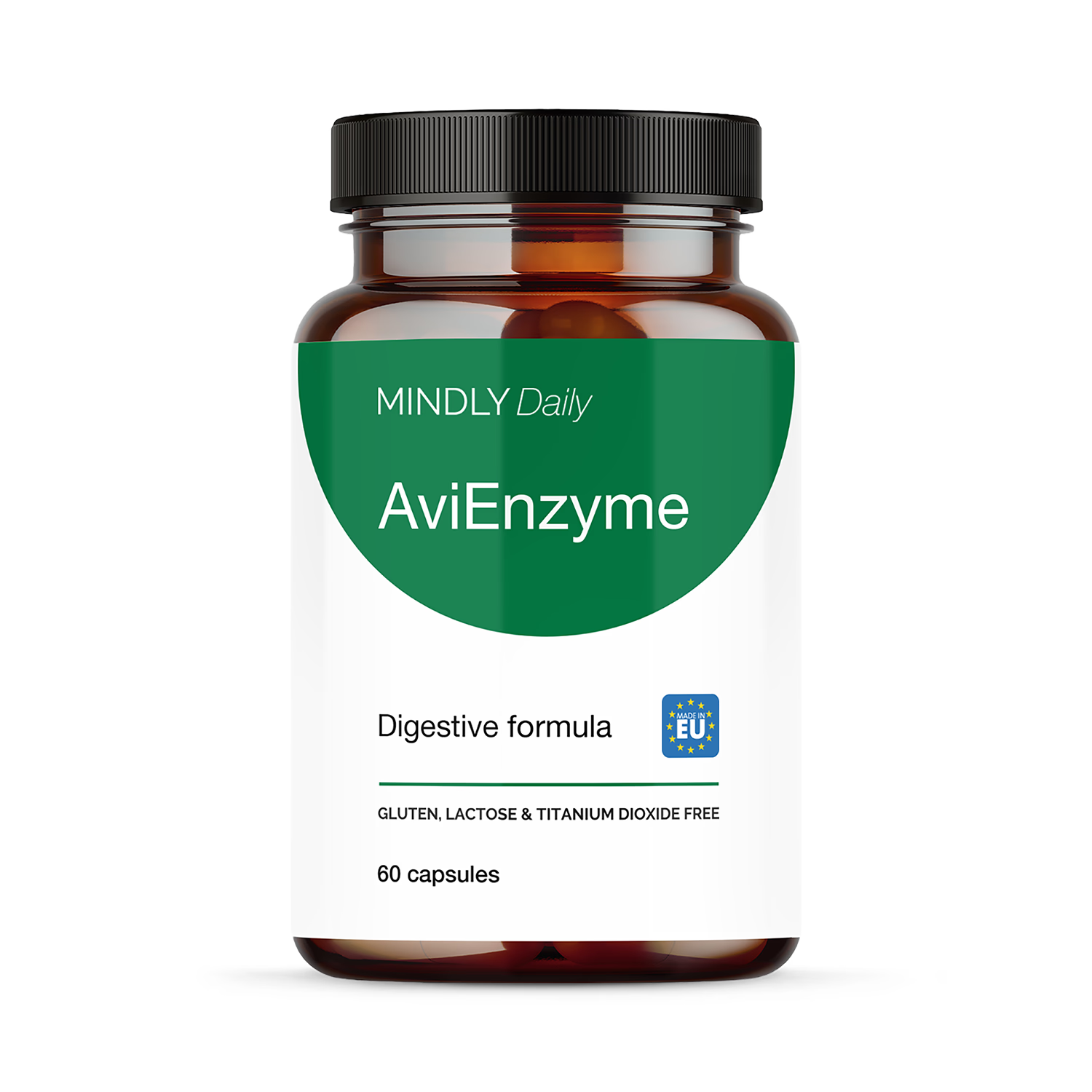 Mindly DigeZyme enzyme complex 250mg 60 capsules, UK version