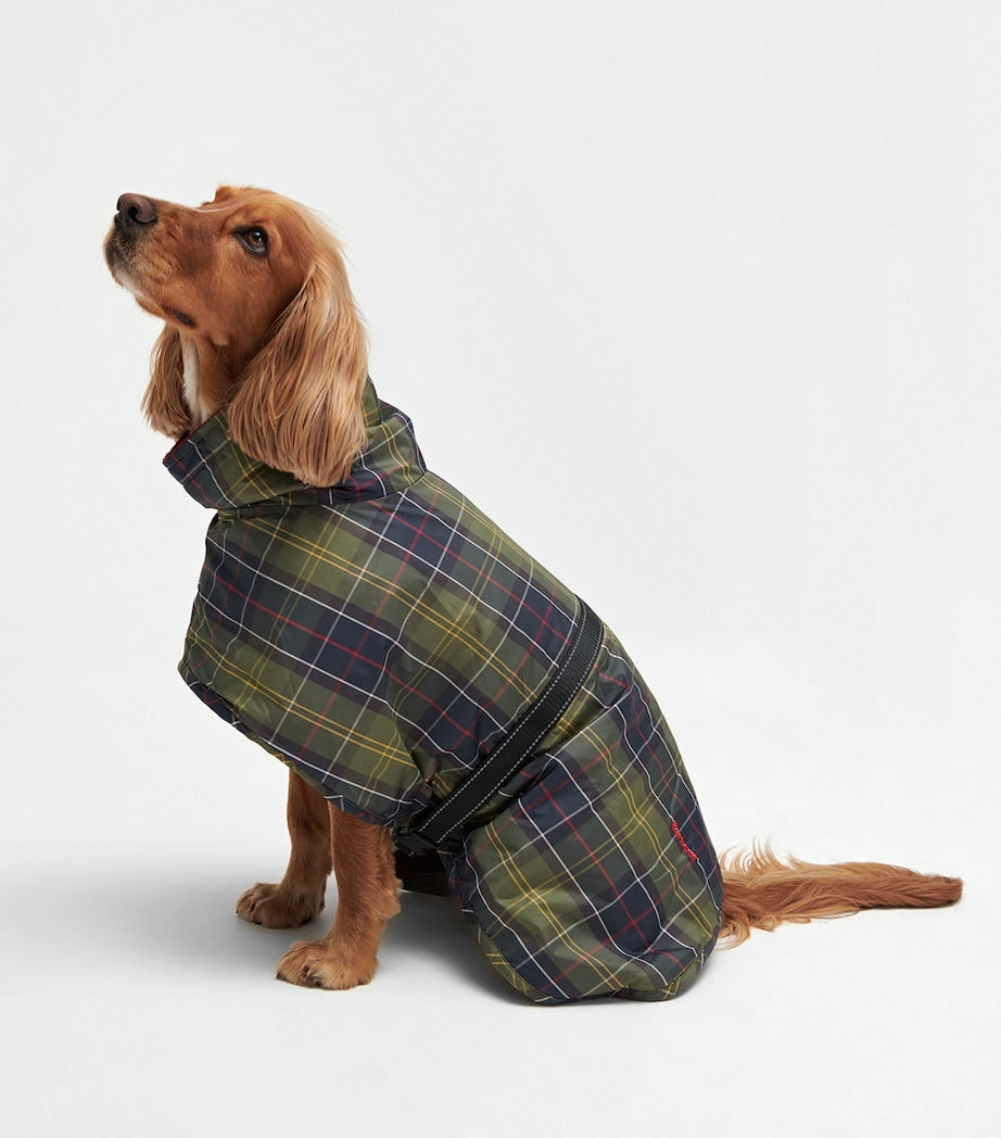 Barbour tartan terry drying robe for dogs - British product