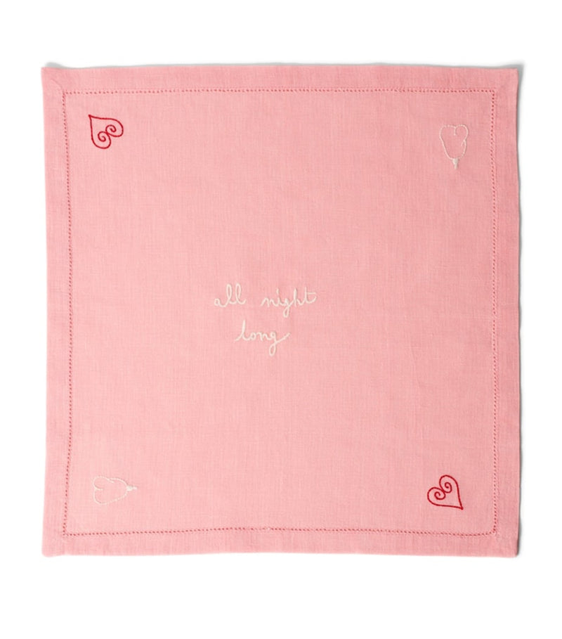 Laetitia Rouget linen napkins All Night Long set of 4, UK version