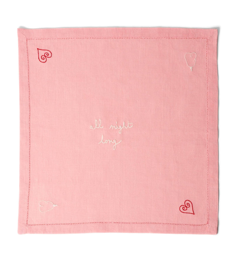 Laetitia Rouget linen napkins All Night Long set of 4, UK version