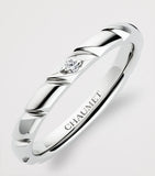 Chaumet Torsade de Chaumet platinum diamond wedding band, imported from the UK