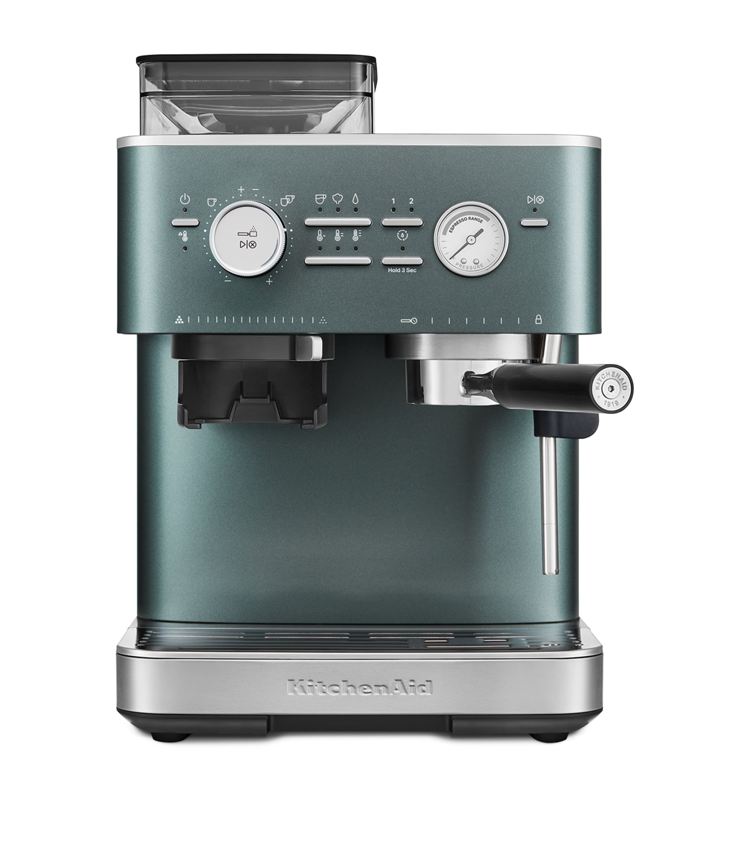 KitchenAid semi automatic espresso machine with burr grinder, UK version