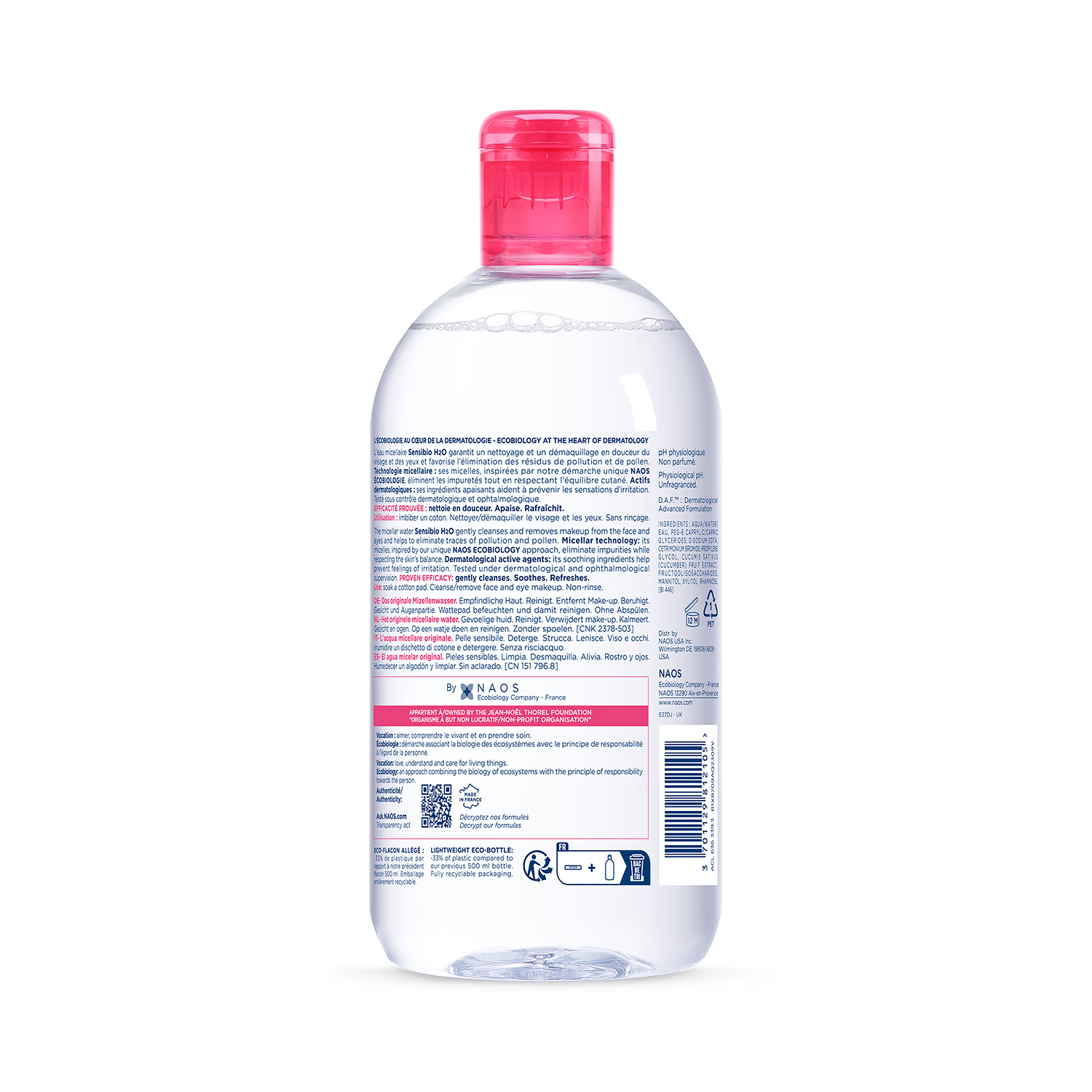Bioderma Sensibio H2O Micellar Water 500ml - British product