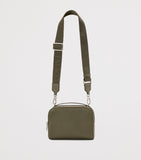 Loewe leather camera bag with two compartments and strap - British product
