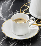Villeroy & Boch Château Septfontaines porcelain coffee cup saucer (British brand)