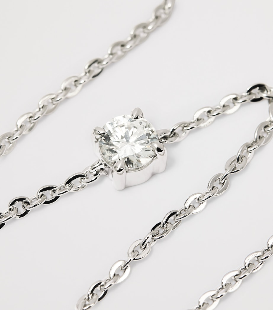 Harrods white gold and diamond bracelet 0.25ct, imported from the UK