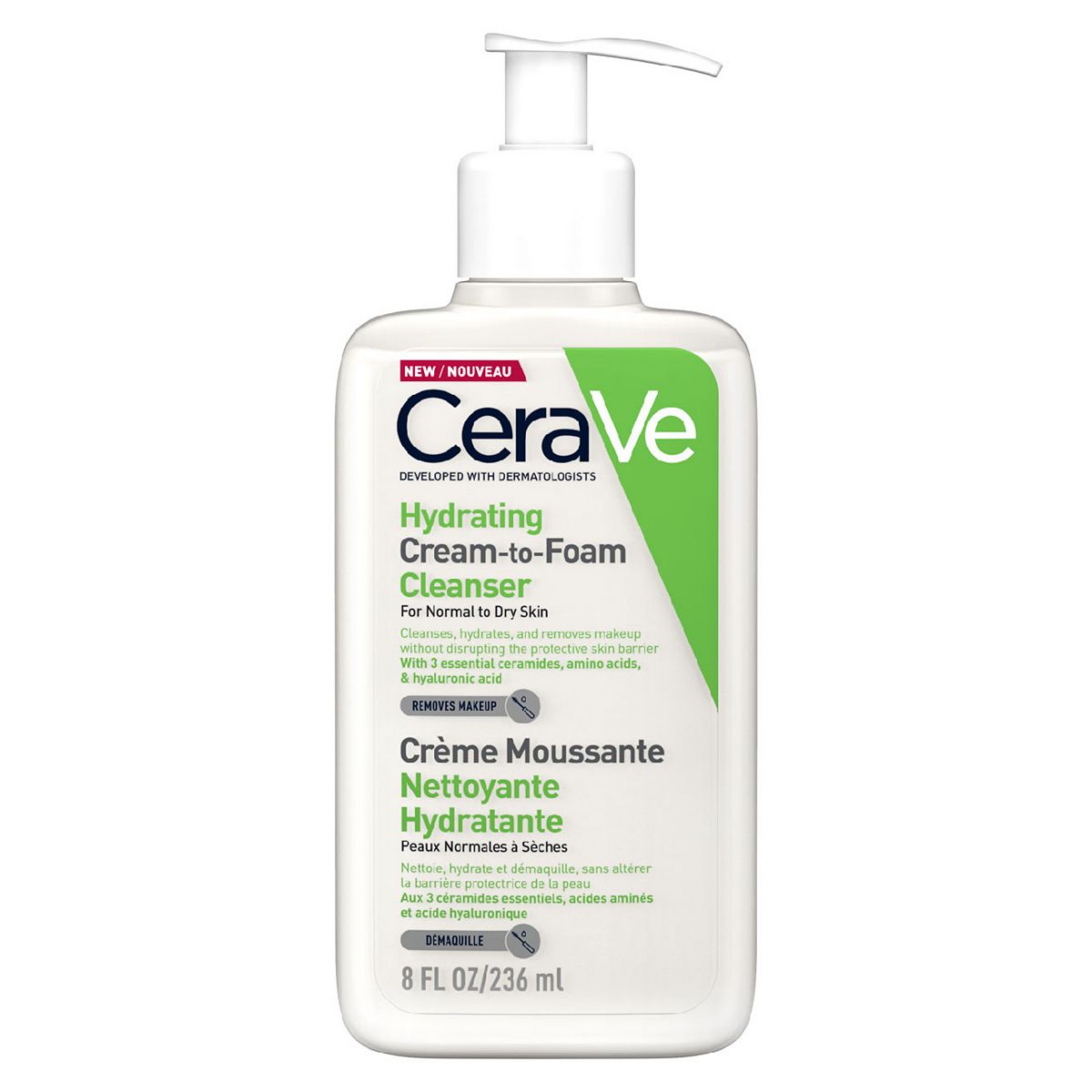 CeraVe Hydrating Cream to Foam Cleanser 236ml GOODS Boots   