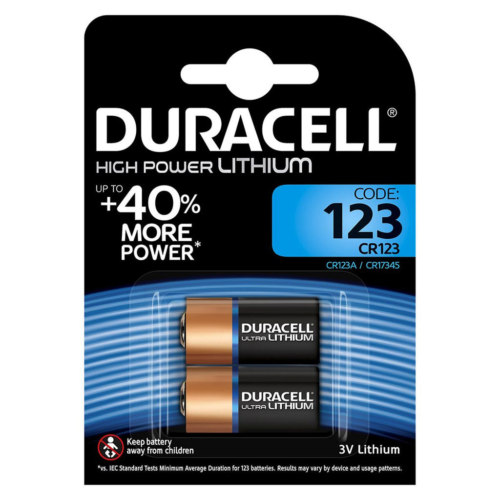 Duracell Ultra 123 3V Lithium Battery x2