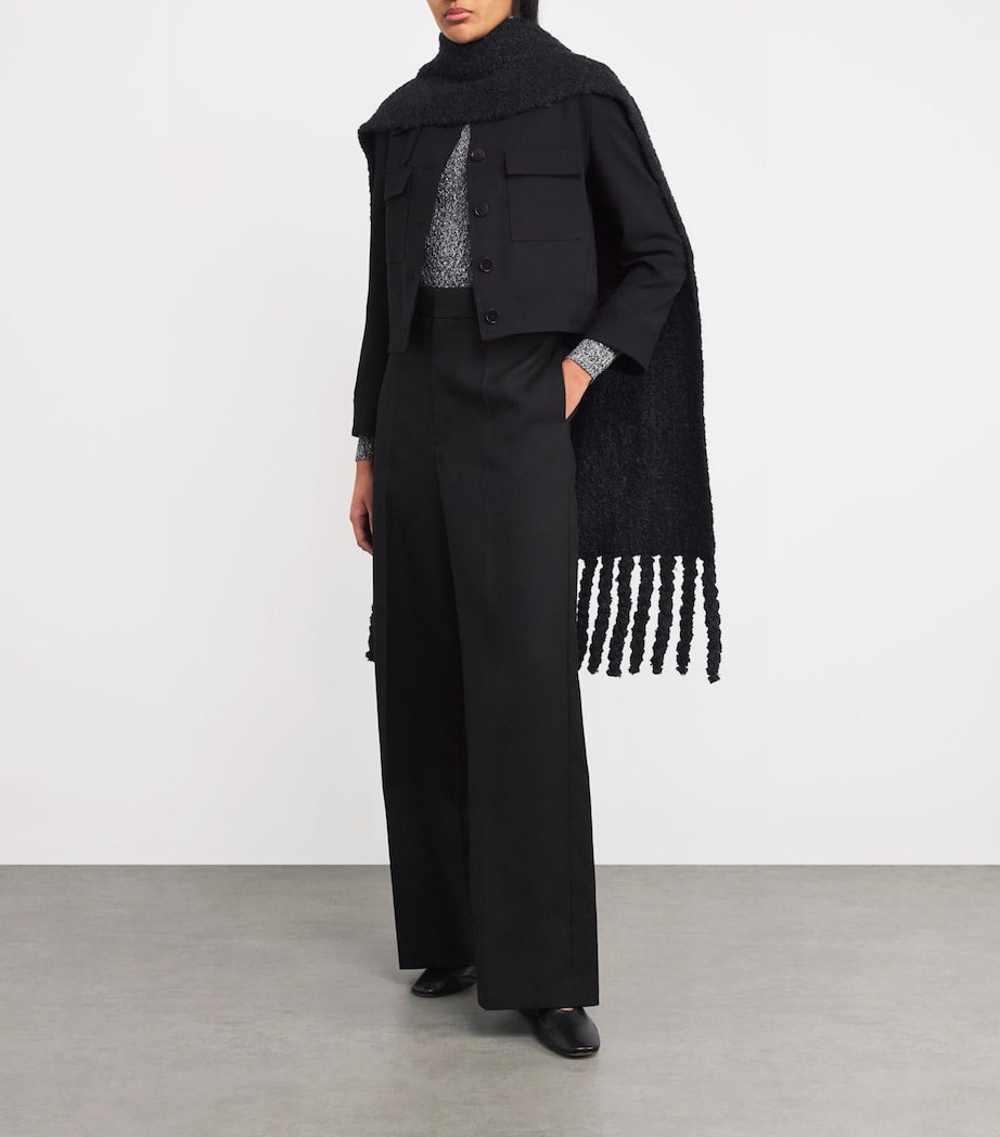 Joseph bouclé knit scarf (British brand)