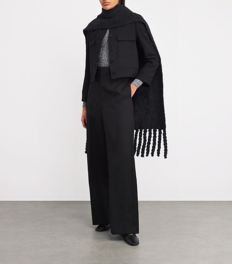 Joseph bouclé knit scarf (British brand)