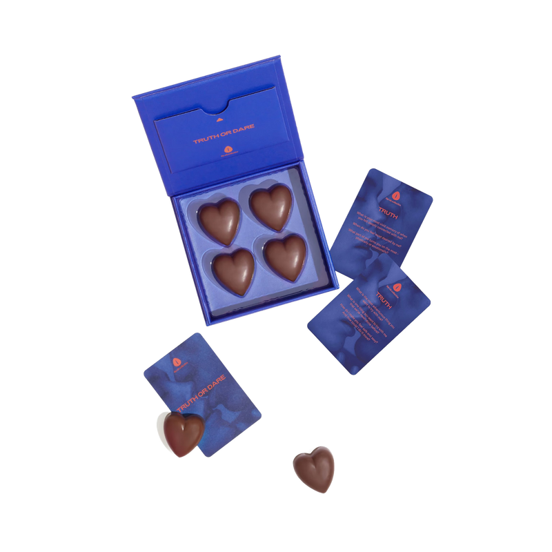 The Oh Collective date night bonbons milk chocolate 50g, imported from the UK