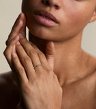 Astrid & Miyu gold-plated vermeil ripple ring, imported from the UK